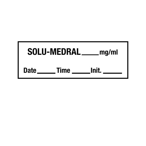 Tape, Solu-Medral 1/2" x 500" White w/Black